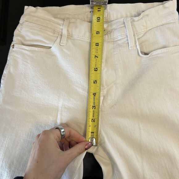 Frame Le High Straight‎ Jeans 27 White Denim High-Rise Womens - Stains - Picture 7 of 8